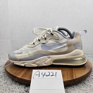 Nike Womens 9 Air Max 270 React Fossil Ghost Daily Casual Gym Sneaker CT1287-100